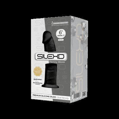Фаллоимитатор SilexD Robby Black (MODEL 2 size 6in), двухслойный, силикон+Silexpan, диаметр 3,5 см Фаллоимитатор SilexD Robby Black (MODEL 2 size 6in), двухслойный, силикон+Silexpan, диаметр 3,5 см