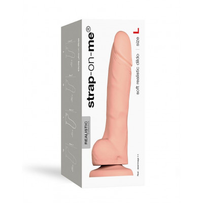Реалистичный фаллоимитатор Strap-On-Me SOFT REALISTIC DILDO Vanilla - Size L Реалистичный фаллоимитатор Strap-On-Me SOFT REALISTIC DILDO Vanilla - Size L