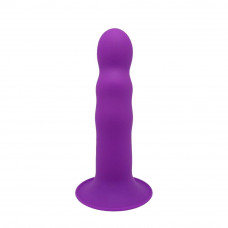 Дилдо з присоскою Adrien Lastic Hitsens 3 Purple, відмінно для страпона, діаметр 4,1 см, довжина 18,