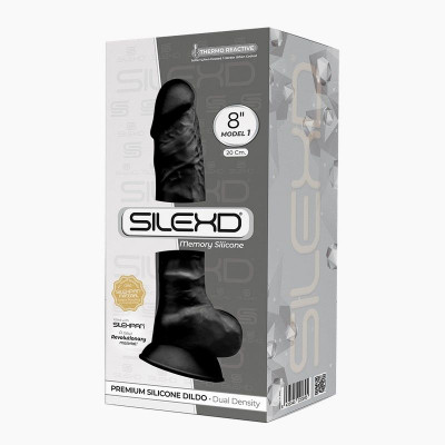 Фалоімітатор SilexD Vetus Black (MODEL 1 size 8in), двошаровий, силікон + Silexpan, діаметр 4,2см Фалоімітатор SilexD Vetus Black (MODEL 1 size 8in), двошаровий, силікон + Silexpan, діаметр 4,2см