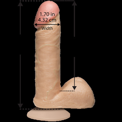 Фалоімітатор Doc Johnson The Realistic Cock 6 inch White - PVC, Vack-U-Lock, діаметр 4,3 см Фалоімітатор Doc Johnson The Realistic Cock 6 inch White - PVC, Vack-U-Lock, діаметр 4,3 см