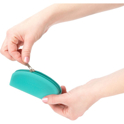 Сумка для зберігання секс-іграшок PowerBullet - Silicone Storage Zippered Bag Teal Сумка для зберігання секс-іграшок PowerBullet - Silicone Storage Zippered Bag Teal