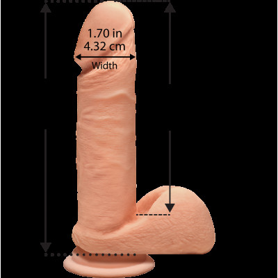 Фалоімітатор Doc Johnson The D - Perfect D - 7 Inch With Balls - ULTRASKYN, діаметр 4,5 см Фалоімітатор Doc Johnson The D - Perfect D - 7 Inch With Balls - ULTRASKYN, діаметр 4,5 см