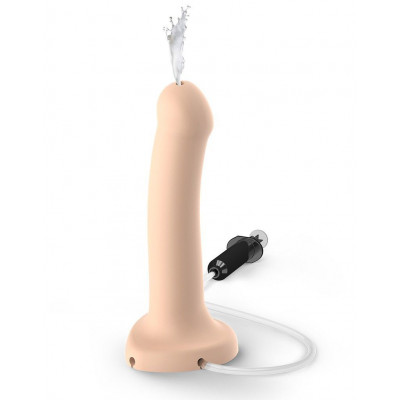 Кончающий фаллоимитатор Strap-On-Me Dildo Cum Flesh, диаметр 3,6см, силикон, насадка для страпона Кончающий фаллоимитатор Strap-On-Me Dildo Cum Flesh, диаметр 3,6см, силикон, насадка для страпона