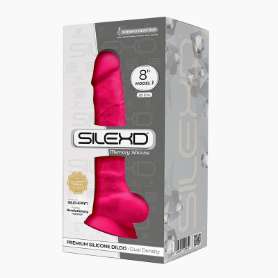 Фалоімітатор SilexD Vetus Pink (MODEL 1 size 8in), двошаровий, силікон + Silexpan, діаметр 4,2см Фалоімітатор SilexD Vetus Pink (MODEL 1 size 8in), двошаровий, силікон + Silexpan, діаметр 4,2см