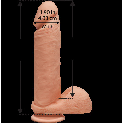 Фалоімітатор Doc Johnson The D - Perfect D - 8 Inch With Balls - ULTRASKYN, діаметр 5,1 см Фалоімітатор Doc Johnson The D - Perfect D - 8 Inch With Balls - ULTRASKYN, діаметр 5,1 см