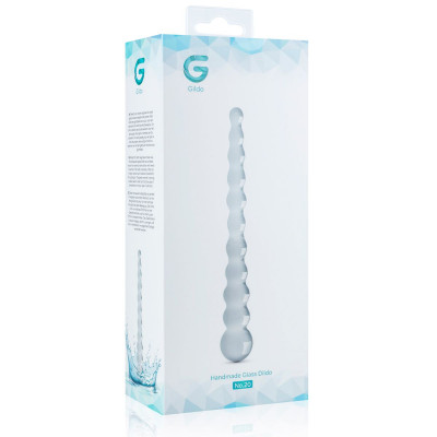 Скляний ділдо у вигляді намистин Gildo Glass Dildo No. 20 Скляний ділдо у вигляді намистин Gildo Glass Dildo No. 20