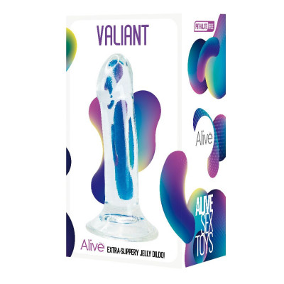 Прозрачный фаллоимитатор Alive Valiant Jelly Dildo Прозрачный фаллоимитатор Alive Valiant Jelly Dildo