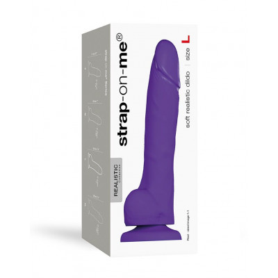 Реалистичный фаллоимитатор Strap-On-Me SOFT REALISTIC DILDO Violet - Size L Реалистичный фаллоимитатор Strap-On-Me SOFT REALISTIC DILDO Violet - Size L