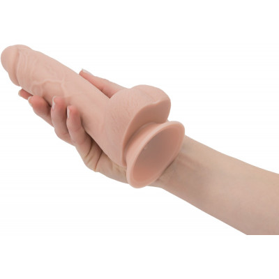 Фалоімітатор ADDICTION - Mark 7.5" Dildo With Balls, Beige
