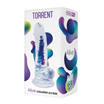 Прозрачный фаллоимитатор Alive Jelly Dildo Torrent, ТПЕ, присоска, диаметр 4.5см, длина 20,6см Прозрачный фаллоимитатор Alive Jelly Dildo Torrent, ТПЕ, присоска, диаметр 4.5см, длина 20,6см