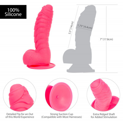 Фалоімітатор ADDICTION - Tom 7" Dildo With Balls - Pink