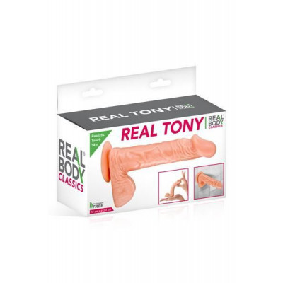 Фалоімітатор Real Body — Real Tony Flash, TPE, діаметр 3,5 см Фалоімітатор Real Body — Real Tony Flash, TPE, діаметр 3,5 см
