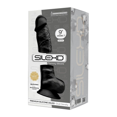 Фаллоимитатор SilexD Tomas Black (MODEL 1 size 9in), двухслойный, силикон+Silexpan, диаметр 4,9см Фаллоимитатор SilexD Tomas Black (MODEL 1 size 9in), двухслойный, силикон+Silexpan, диаметр 4,9см