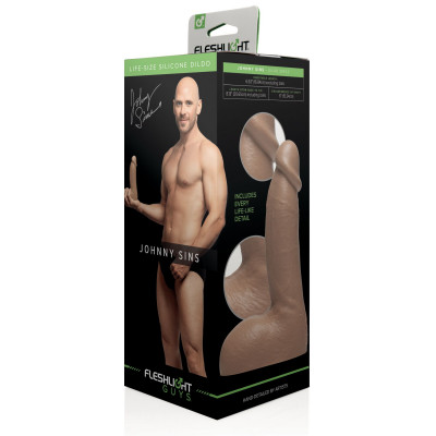 Фалоімітатор Fleshlight Guys: Johnny Sins Dildo, за зліпком пеніса, лисий з Браззерс Фалоімітатор Fleshlight Guys: Johnny Sins Dildo, за зліпком пеніса, лисий з Браззерс