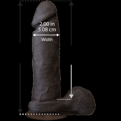 Фаллоимитатор Doc Johnson The Realistic Cock 8 inch Black - ULTRASKYN, Vack-U-Lock, диаметр 5,1см Фаллоимитатор Doc Johnson The Realistic Cock 8 inch Black - ULTRASKYN, Vack-U-Lock, диаметр 5,1см