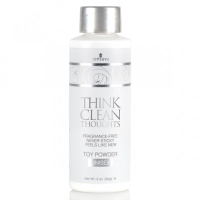 Пудра для ухода за игрушками Sensuva Think Clean Thoughts Toy Powder 2 fl.oz.