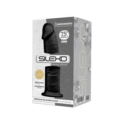 Фалоімітатор SilexD Henry Black (MODEL 2 size 7.5in), двошаровий, силікон + Silexpan, діаметр 4,8 см Фалоімітатор SilexD Henry Black (MODEL 2 size 7.5in), двошаровий, силікон + Silexpan, діаметр 4,8 см
