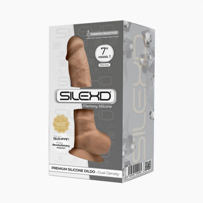 Фалоімітатор SilexD Johnny Caramel (MODEL 1 size 7in), двошаровий, силікон + Silexpan, діаметр 3,8см Фалоімітатор SilexD Johnny Caramel (MODEL 1 size 7in), двошаровий, силікон + Silexpan, діаметр 3,8см