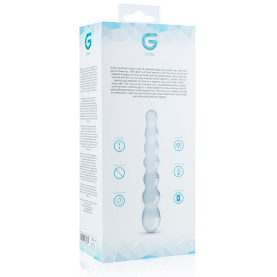 Скляний ділдо у вигляді намистин Gildo Glass Dildo No. 19 Скляний ділдо у вигляді намистин Gildo Glass Dildo No. 19