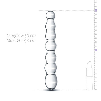 Скляний ділдо у вигляді намистин Gildo Glass Dildo No. 19 Скляний ділдо у вигляді намистин Gildo Glass Dildo No. 19