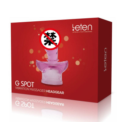 Насадка для вибромассажера Leten G SPOT HEADGEAR - 5 (40 x 92 мм) Насадка для вибромассажера Leten G SPOT HEADGEAR - 5 (40 x 92 мм)