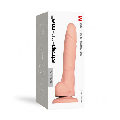 Реалистичный фаллоимитатор Strap-On-Me SOFT REALISTIC DILDO Vanilla - Size M Реалистичный фаллоимитатор Strap-On-Me SOFT REALISTIC DILDO Vanilla - Size M