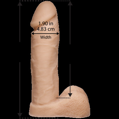 Фалоімітатор Doc Johnson Platinum TRUSKYN - The Tru Ride 8 Inch, діаметр 4,8 см, двошаровий силікон Фалоімітатор Doc Johnson Platinum TRUSKYN - The Tru Ride 8 Inch, діаметр 4,8 см, двошаровий силікон