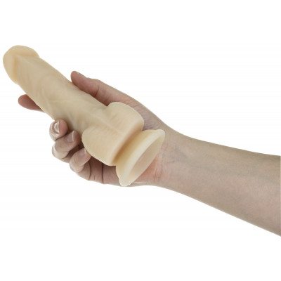 Фалоімітатор ADDICTION - Naked - 7" Rotating & Vibrating Dildo with Remote - Vanilla