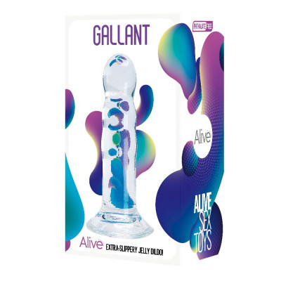 Прозрачный фаллоимитатор Alive Gallant Jelly Dildo Прозрачный фаллоимитатор Alive Gallant Jelly Dildo