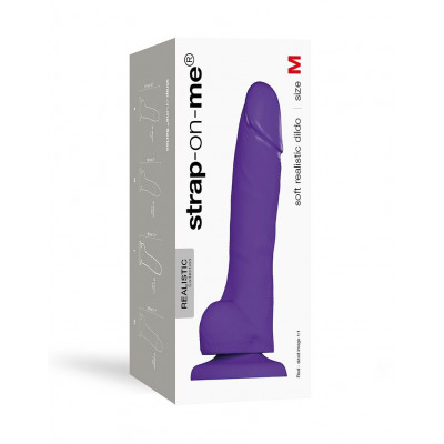 Реалистичный фаллоимитатор Strap-On-Me SOFT REALISTIC DILDO Violet - Size M Реалистичный фаллоимитатор Strap-On-Me SOFT REALISTIC DILDO Violet - Size M