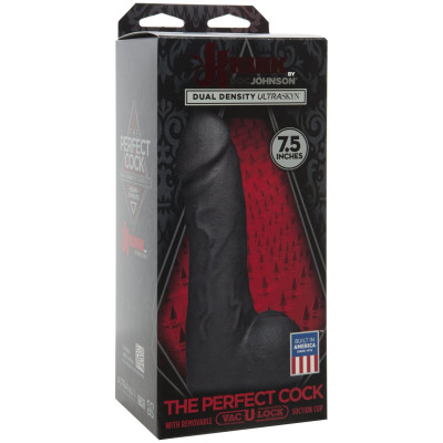 Фаллоимитатор со съемной присоской Doc Johnson Kink - The Perfect Cock 7.5 inch Vac-U-Lock - Black Фаллоимитатор со съемной присоской Doc Johnson Kink - The Perfect Cock 7.5 inch Vac-U-Lock - Black