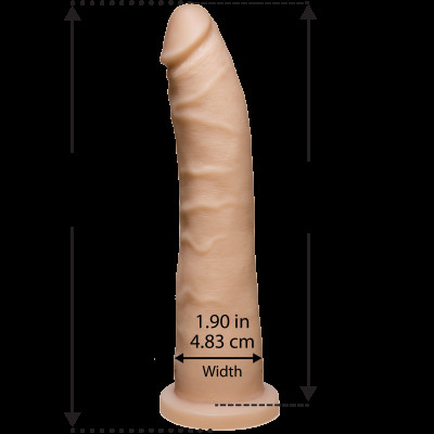 Фалоімітатор Doc Johnson Platinum TRUSKYN - The Tru Ride Slim 9 Inch, діаметр 4,6 см, двошаровий Фалоімітатор Doc Johnson Platinum TRUSKYN - The Tru Ride Slim 9 Inch, діаметр 4,6 см, двошаровий
