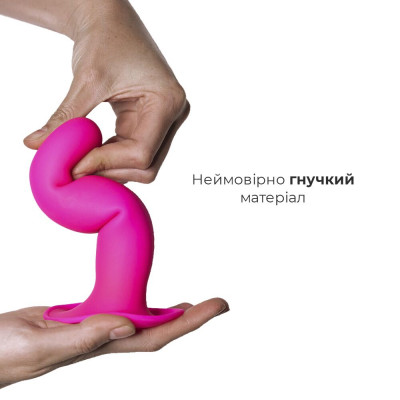 Дилдо з присоскою Adrien Lastic Hitsens 4 Pink, відмінно для страпона, діаметр 3,7 см, довжина 17,8 Дилдо з присоскою Adrien Lastic Hitsens 4 Pink, відмінно для страпона, діаметр 3,7 см, довжина 17,8