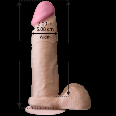 Фаллоимитатор Doc Johnson The Realistic Cock 8 inch White - ULTRASKYN, Vack-U-Lock, диаметр 5,1см Фаллоимитатор Doc Johnson The Realistic Cock 8 inch White - ULTRASKYN, Vack-U-Lock, диаметр 5,1см