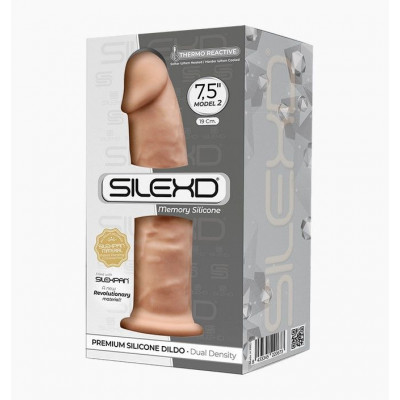 Фалоімітатор SilexD Henry Flesh (MODEL 2 size 7.5in), двошаровий, силікон + Silexpan, діаметр 4,8 см Фалоімітатор SilexD Henry Flesh (MODEL 2 size 7.5in), двошаровий, силікон + Silexpan, діаметр 4,8 см