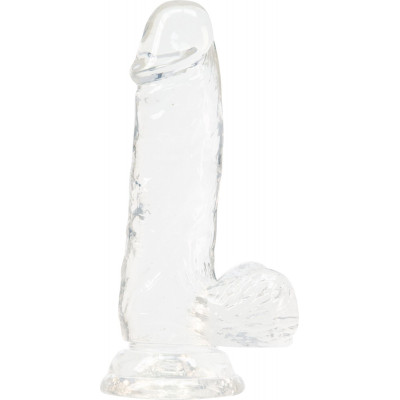 Фалоімітатор ADDICTION - Crystal Clear Dildo with Balls - 6"