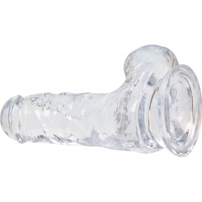 Фалоімітатор ADDICTION - Crystal Clear Dildo with Balls - 6"