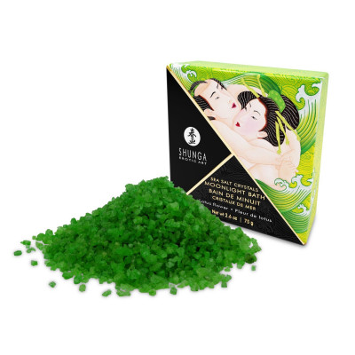 Сіль для ванни Shunga Moonlight Bath – Lotus Flower (75 гр), сіль Мертвого моря, ароматичні олії Сіль для ванни Shunga Moonlight Bath – Lotus Flower (75 гр), сіль Мертвого моря, ароматичні олії