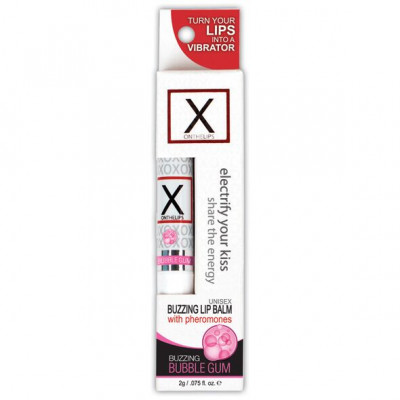 Стимулирующий бальзам для губ унисекс Sensuva - X on the Lips Bubble Gum с феромонами, жвачка Стимулирующий бальзам для губ унисекс Sensuva - X on the Lips Bubble Gum с феромонами, жвачка
