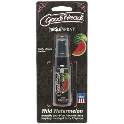 Спрей для минета Doc Johnson GoodHead Tingle Spray – Watermelon (29 мл) со стимулирующим эффектом Спрей для минета Doc Johnson GoodHead Tingle Spray – Watermelon (29 мл) со стимулирующим эффектом