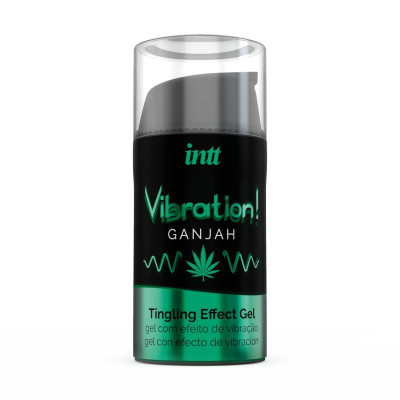 Жидкий вибратор Intt Vibration Ganjah (15 мл), густой гель, необычный вкус, действует до 30 минут Жидкий вибратор Intt Vibration Ganjah (15 мл), густой гель, необычный вкус, действует до 30 минут