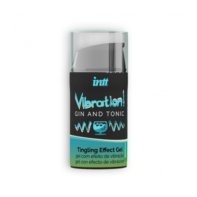 Рідкий вібратор Intt Vibration Gin Tonic (15 мл) EXTRA GREEN Рідкий вібратор Intt Vibration Gin Tonic (15 мл) EXTRA GREEN