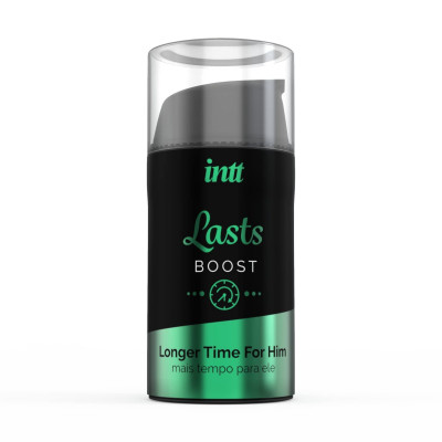 Пролонгатор для мужчин Intt Lasts (15 мл) с экстрактом гвоздики и мяты Пролонгатор для мужчин Intt Lasts (15 мл) с экстрактом гвоздики и мяты