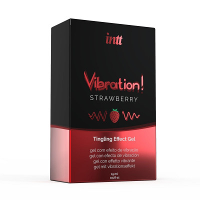 Рідкий вібратор Intt Vibration Strawberry (15 мл) EXTRA GREEN, дуже смачний, діє до 30 хвилин Рідкий вібратор Intt Vibration Strawberry (15 мл) EXTRA GREEN, дуже смачний, діє до 30 хвилин