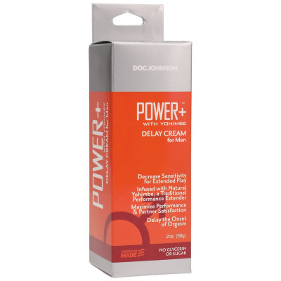 Мощный крем-пролонгатор с экстрактом Йохимбе Doc Johnson Power+ with Yohimbe Delay Cream (56 грамм) Мощный крем-пролонгатор с экстрактом Йохимбе Doc Johnson Power+ with Yohimbe Delay Cream (56 грамм)