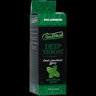 Спрей для минета Doc Johnson GoodHead DeepThroat Spray – Mystical Mint 59 мл для глубокого минета Спрей для минета Doc Johnson GoodHead DeepThroat Spray – Mystical Mint 59 мл для глубокого минета