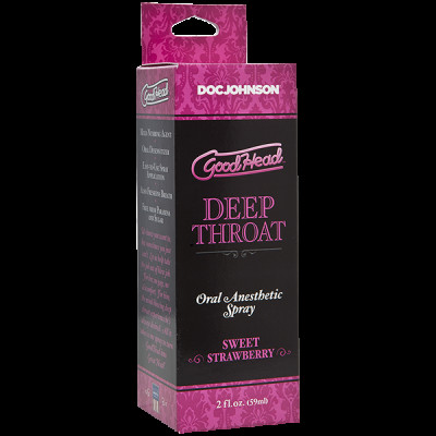Спрей для мінету Doc Johnson GoodHead DeepThroat Spray - Sweet Strawberry 59 мл для глибокого мінету