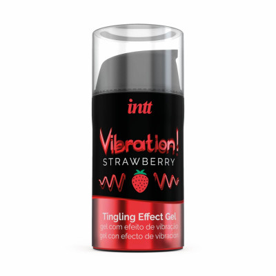 Жидкий вибратор Intt Vibration Strawberry (15 мл), густой гель, очень вкусный, действует до 30 минут Жидкий вибратор Intt Vibration Strawberry (15 мл), густой гель, очень вкусный, действует до 30 минут