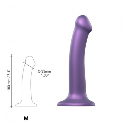 Насадка для страпона Strap-On-Me Mono Density Dildo Violet M (мятая упаковка) Насадка для страпона Strap-On-Me Mono Density Dildo Violet M (мятая упаковка)